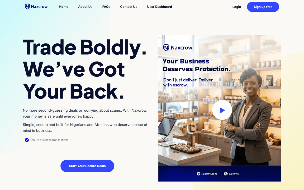 Naxcrow Webapp — Fintech Web + AI project